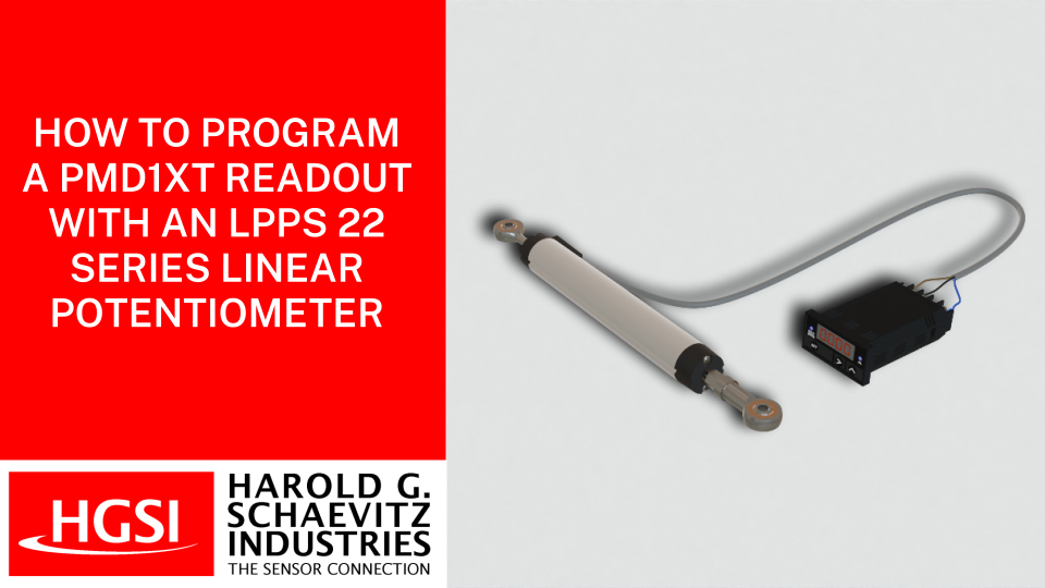 LPPS22 Linear Potentiometer Position Sensor with Rod End Joints